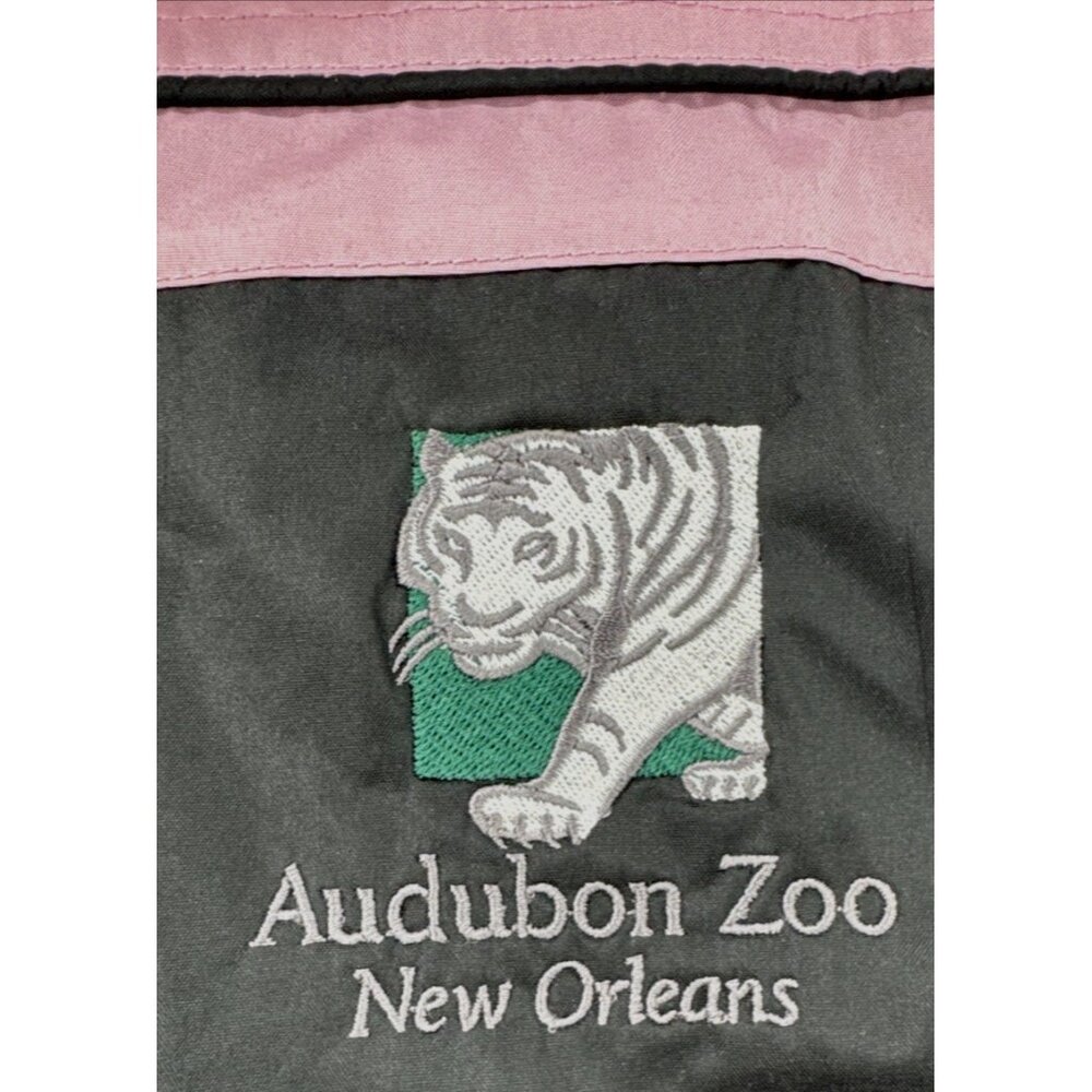 Audubon Zoo New Orleans Windbreaker Jacket Womens XL Mesh Lined Embroidered Zip - Picture 6 of 11